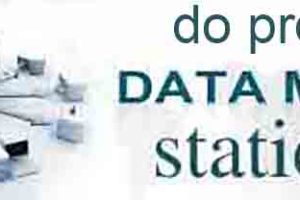 do projects dataming and statics analitics